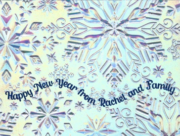Embossed Snowflakes
(iridescent foil)
Happy New Year Card